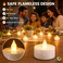 LAVISH LED Tea Light Candles 24 Pieces, Warm White Flameless Flickering Lights, Battery Operated Decorative Candles for Home, Parties and Events