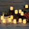 LAVISH Warm White LED Tea Light Extra-Large Candle Set 24 Pieces, Flameless Battery-Operated Decorative Lights for Home Decor, Weddings and Celebrations