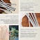 LAVISH Reusable Stainless Steel Drinking Straws Set, 4 Straight Metal Straws with Cleaning Brush, 304 Food Grade Steel, Durable Beverage Straws for Juice, Smoothies, Iced Drinks and Tumblers