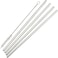 LAVISH Reusable Stainless Steel Drinking Straws Set, 4 Straight Metal Straws with Cleaning Brush, 304 Food Grade Steel, Durable Beverage Straws for Juice, Smoothies, Iced Drinks and Tumblers