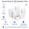 Lavish Heavy Duty White Paper Cups, 2.5Oz, Pack of 50, Disposable Coffee, Tea &amp; Qahwa Cups, Leak-Resistant Beverage Cups for Hot &amp; Cold Drinks, Ideal for Home, Office, Parties, Catering &amp; Takeaway