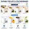 Lavish Heavy Duty White Paper Cups, 6.5Oz, Pack of 50, Disposable Coffee, Tea Cups, Leak-Resistant Beverage Cups for Hot &amp; Cold Drinks, Ideal for Home, Office, Parties, Catering &amp; Takeaway