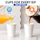 Lavish Heavy Duty White Paper Cups, 12Oz, Pack of 50, Disposable Coffee, Tea Cups, Leak-Resistant Beverage Cups for Hot &amp; Cold Drinks, Ideal for Home, Office, Parties, Catering &amp; Takeaway