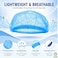 LAVISH Bouffant Caps 100-Pack Blue Hair Nets Non-Woven Lightweight Hair Covers for Food Service, Kitchen, Catering, Salon and Medical Use
