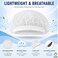 LAVISH Bouffant Caps 100-Pack White Hair Nets Non-Woven Lightweight Hair Covers for Food Service, Kitchen, Catering, Salon and Medical Use