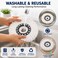 LAVISH 2Pcs Microfiber Mop Head Refill Replacement, Compatible Spin Mop, 360&deg; Rotating Mop Replacement Head, Super Absorbent, Reusable &amp; Machine Washable