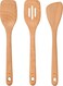 LAVISH Bamboo Spatula Set - 3 Piece Bundle of Sustainable, Natural, and Stylish Cooking and Serving Utensils
