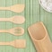 LAVISH Wooden spoons and woden holder, Wooden Spoons for Cooking 5 Pieces Pure Bamboo Wooden Solid Turner, Spatula, Slotted Spoon