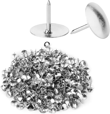 Lavish 100Pcs/Box Silver Color Metal Thumb Tack Bulletin Board Message Paper Fixed Push Needle Pins Office Binding Supplies Push Pins