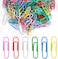 LAVISH Medium Size Paper Clips 1.1 Inch 100 Pack - Assorted Color Coated &amp; Metallic Paperclips Great for Office &amp; School Document Organizing