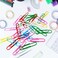 LAVISH Large Size Paper Clips 2 Inch 100 Pack - Assorted Color Coated &amp; Metallic Paperclips Great for Office &amp; School Document Organizing