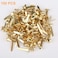 LAVISH Paper Fasteners Brads, 100pcs Split Pins Round Metal Art Fasteners Brass Gold Art Decorative Pins for Scrapbooking DIY Crafting School Project Paperwork Handwork
