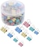 LAVISH 40 Pack Multicolor Binder Paper Clips Size 19mm Fold Clamp Clips, Office Clips