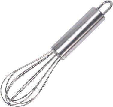 LAVISH Premium Stainless Steel 6-Inch Whisker &ndash;Handheld Kitchen Whisk for Blending, Beating &amp; Stirring