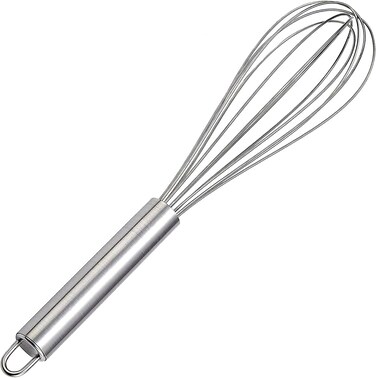 LAVISH Heavy-Duty Stainless Steel 12-Inch Whisker - Professional Handheld Tool for Blending &amp; Stirring