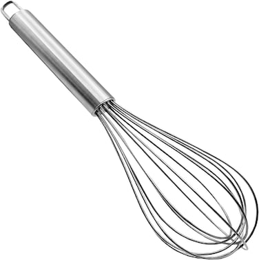 LAVISH Extra Large Ergonomic Stainless Steel 20-Inch Whisker - Essential Kitchen Tool for Whisking, Blending &amp; Beating