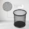 LAVISH Round Pen Holder   1 Pack Black Mesh Pencil Cups for Desk Organizer   Office, Home &amp; School Use &ndash; Durable Metal