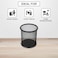 LAVISH Round Pen Holder   1 Pack Black Mesh Pencil Cups for Desk Organizer   Office, Home &amp; School Use &ndash; Durable Metal