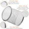 LAVISH Round Pencil Cup Holders   1 Pack Silver Metal Mesh Pen Organizer for Office Desk &amp; Home