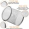 LAVISH 4-Pack Round Pen Cup   Silver Mesh Pencil Holders for Office Desk, Home &amp; School   Durable Organizer