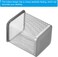 LAVISH Square Pencil Cup Holders   1 Pack Silver Metal Mesh Pen Organizer for Office Desk &amp; Home