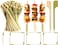 LAVISH 100 PCS Natural Bamboo Cocktail Picks,  [9 CM/3.5 Inch]  Paddle Skewers for Appetizers, BBQ, Fruit, Sandwiches &ndash; Fancy Wooden Toothpicks for Home, Office Restaurant &amp; Events