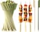 LAVISH 100 PCS Natural Bamboo Cocktail Picks,  [9 CM/3.5 Inch]  Paddle Skewers for Appetizers, BBQ, Fruit, Sandwiches &ndash; Fancy Wooden Toothpicks for Home, Office Restaurant &amp; Events