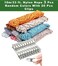 LAVISH 3Pc 10m/33 Ft Windproof Clothesline Set &ndash; Thickened Nylon Rope with 20 Stainless Steel Clips, Non-Slip Drying Line for Outdoor, Travel, Balcony &amp; Sun Quilt Drying