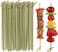 LAVISH 100-Pack Bamboo Cocktail Picks &ndash; 15CM Inch Biodegradable Looped Knot Skewers for Appetizers, Cocktails, BBQ, and Sandwiches
