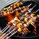 LAVISH BBQ Skewers, 40 cm Stainless Steel Kebab Skewer with Wooden Handle for Roasting Barbecue Grilling Camping Bonfire, 12 Pieces