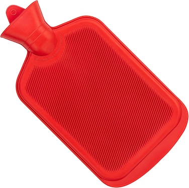 LAVISH Hot Water Bag Red Color &ndash; BPA-Free Natural Rubber, Heating Pad for Pain Relief, Cramps, and Warm Therapy