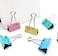 LAVISH 12 Pack Multicolor Binder Paper Clips Size 51mm Fold Clamp Clips, Office Clips