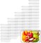 LAVISH BPA-Free Clear Rectangular Food Storage Containers [50 Pcs ,650ml] with Lids - Stackable &amp; Leak-proof, Microwave Safe