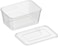 LAVISH BPA-Free Clear Rectangular Food Storage Containers [10 Pcs ,1000ml] with Lids - Stackable &amp; Leak-proof, Microwave Safe