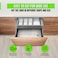 LAVISH Shelf Liner, 2 Rolls 150x50cm Kitchen Drawer Mats, Non-Slip Non-Adhesive Drawer Liner, EVA Clear Cupboard Cabinet Pad, Mat for Kitchen, Pantry, Laundry Room, Office, Bedroom