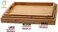 LAVISH 1-PACK Bamboo Serving Tray with Handles Rectangular Wooden Breakfast Wooden Tray For Breakfast, Food, Kitchen, Outdoors Medium