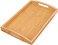 LAVISH 1-PACK Bamboo Serving Tray with Handles Rectangular Wooden Breakfast Wooden Tray For Breakfast, Food, Kitchen, Outdoors Medium