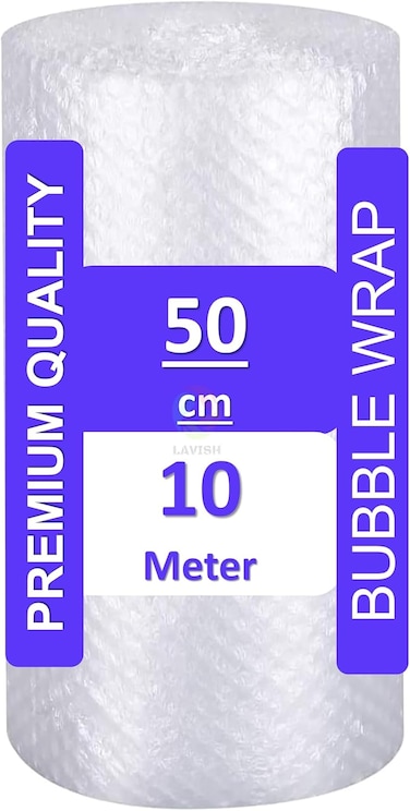 LAVISH 1 Pcs Premium Quality Medium Bubble Wrap Roll 50CMx10M For Packaging Moving Shipping Delivering