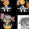 LAVISH Stainless Steel Citrus Juicer &ndash; Manual Lemon &amp; Orange Squeezer with Strainer &amp; 12 OZ Bowl, Heavy-Duty Hand Press