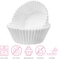 LAVISH White Cupcake Liners [100 Pcs-12.5 cm] , Greaseproof, Odorless Baking Cups for Muffins &amp; Cupcakes