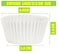 LAVISH White Cupcake Liners [100 Pcs-12.5 cm] , Greaseproof, Odorless Baking Cups for Muffins &amp; Cupcakes