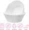 LAVISH White Cupcake Liners [100 Pcs-8.5 cm] , Greaseproof, Odorless Baking Cups for Muffins &amp; Cupcakes