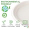 LAVISH 10-Inch Biodegradable Bagasse Plates   10-Pack Eco-Friendly Sugarcane Disposable Plates   Heavy-Duty Compostable &amp; Microwave-Safe Plates for Parties &amp; Daily Use