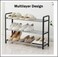 LAVISH   3-Tier Metal Shoe Rack Organizer   Sturdy Storage Shelf for Shoes, Slippers &amp; Heels   Lightweight, Compact &amp; Space-Saving Shoe Stand for Entryway, Closet, Hallway &amp; Bedroom