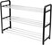 LAVISH   3-Tier Metal Shoe Rack Organizer   Sturdy Storage Shelf for Shoes, Slippers &amp; Heels   Lightweight, Compact &amp; Space-Saving Shoe Stand for Entryway, Closet, Hallway &amp; Bedroom