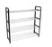 LAVISH   4-Tier Metal Shoe Rack Organizer   Sturdy Storage Shelf for Shoes, Slippers &amp; Heels   Lightweight, Compact &amp; Space-Saving Shoe Stand for Entryway, Closet, Hallway &amp; Bedroom