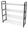 LAVISH   4-Tier Metal Shoe Rack Organizer   Sturdy Storage Shelf for Shoes, Slippers &amp; Heels   Lightweight, Compact &amp; Space-Saving Shoe Stand for Entryway, Closet, Hallway &amp; Bedroom