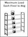 LAVISH   5-Tier Metal Shoe Rack Organizer   Sturdy Storage Shelf for Shoes, Slippers &amp; Heels   Lightweight, Compact &amp; Space-Saving Shoe Stand for Entryway, Closet, Hallway &amp; Bedroom