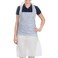 LAVISH Plastic Apron White 28 Inch (Width) X 46 Inch (Length) 100 Pieces X 10 Packets