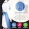 LAVISH Plastic Apron Blue 28 Inch (Width) X 46 Inch (Length) 100 Pieces X 10 Packets